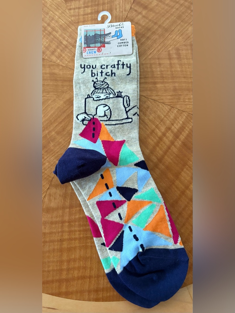 BlueQ Novelty Crew Socks